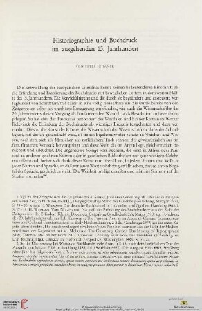 Historiographie und Buchdruck im ausgehenden 15. Jahrhundert