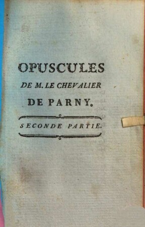 Opuscules, 2