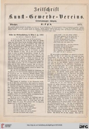 Ueber die Weltausstellung in Wien i. J. 1873, [1]