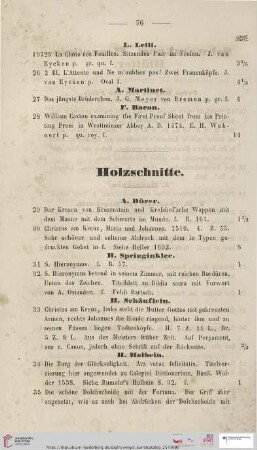Holzschnitte (Nr. 29 - 50)