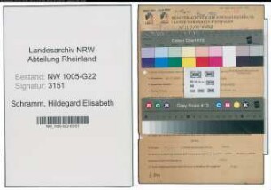 Entnazifizierung Hildegard Elisabeth Schramm , geb. 25.07.1912 ()