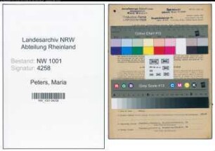 Entnazifizierung Maria Peters, geb. 20.03.1905 (Buchhalterin)