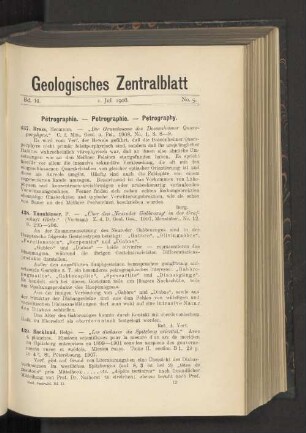 1. Juli 1908. No. 5.