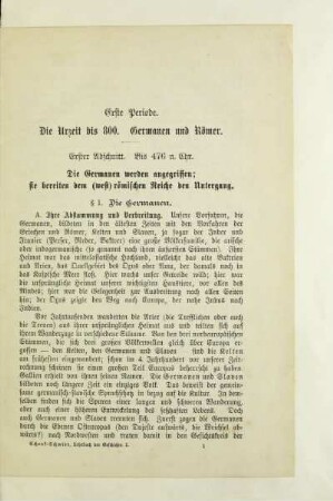 Erster Abschnitt. Bis 476 n. Chr.
