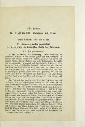 Erster Abschnitt. Bis 476 n. Chr.