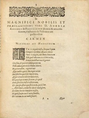 Andreae Knichen de vestiturarum pactionibus. 2 : Concessionem Iurisdictionis syluarum & lignetorum, venationis, servitiorum & munerum ... exhibens