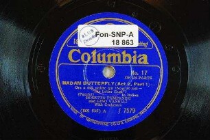 Madam Butterfly (act 2, part 1) : Ora a noi, sedete qui (Now at last - "The letter duet") / (Puccini)
