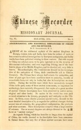 No. 3. May - June, 1875