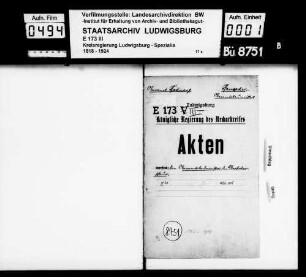 Oberamtsbaumeister und sonstige Körperschaftsbeamte, Oberamt Backnang