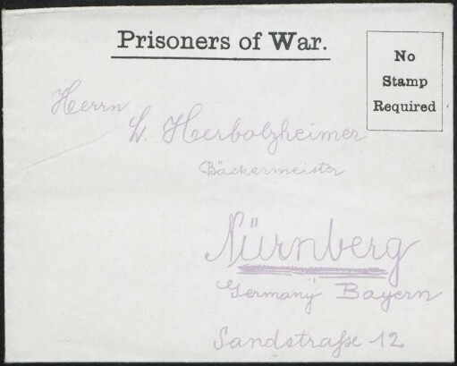 [Georg Herbolzheimer an L. Herbolzheimer in Nürnberg]