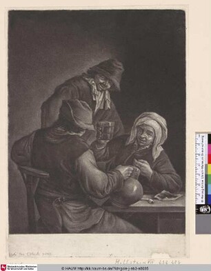 [Die zufriedenen Bauern und die alte Frau; The contented peasants and the old woman]