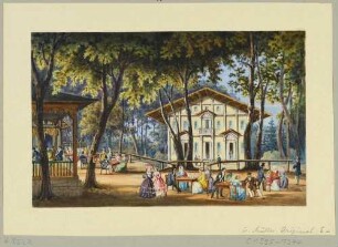 Der Gasthof "Schweizerhaus" auf der Bastei in der Sächsischen Schweiz