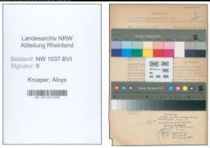 Entnazifizierung Aloys Krueper , geb. 00.00.0000 (Angestellter)