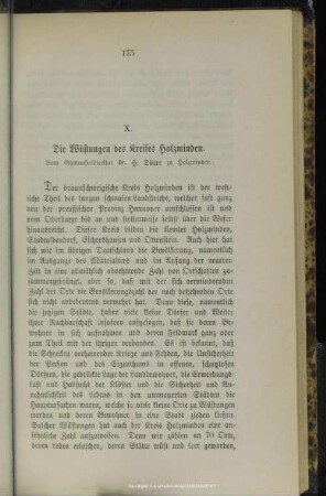 X. Die Wüstungen des Kreises Holzminden