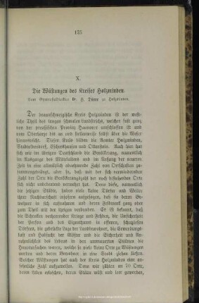X. Die Wüstungen des Kreises Holzminden