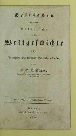 [Cursus 1]: Für die unteren und mittleren Gymnasial-Classen