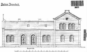 Bronnbach (Tauber): Empfangsgebäude Straßenansicht