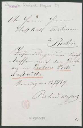 Brief an Richard Fricke : 28.10.1881