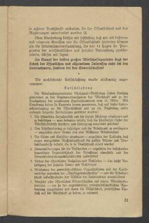 Entschließung.