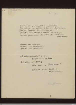 1) bestimmtes unmännliches weibliches : [NLB, S. 99-100] / Niederschrift von Frank Mehnert