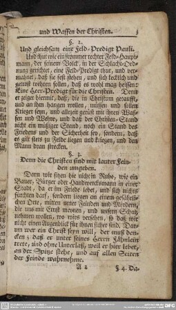 §. 3. Denn die Christen sind mit lauter Feinden umgeben
