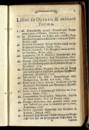 Libri in Octavo & minori forma.
