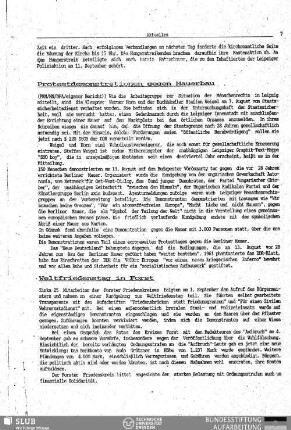 Protestdemonstrationen gegen Mauerbau
