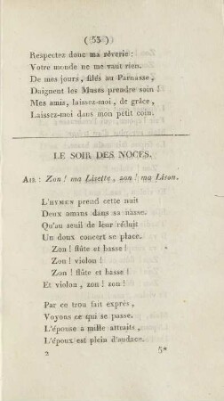 Le Soir Des Noces.
