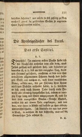551-563, Das erste Capitel. - Das zweyte Capitel.