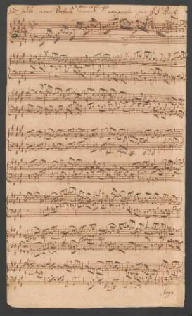 Suiten; cemb; A-Dur; BWV 806