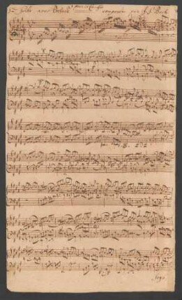 Suiten; cemb; A-Dur; BWV 806
