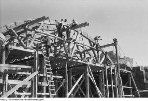 Dresden, Brücke der Einheit (Albertbrücke), Wiederaufbau, 1945