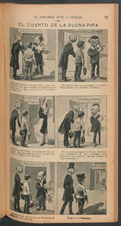 El gobierno ante la huelga ó El cuento de la buena pipa - [Cómic]