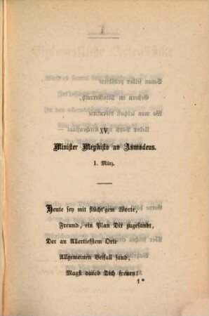 Diplomatische Actenstücke aus der Hölle, 3. Dritter Fascikel