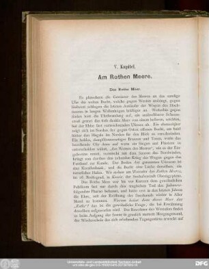 V. Kapitel. Am Rothen Meere.
