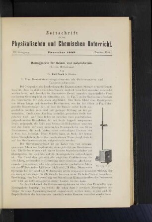 III. Jahrgang. Dezember 1889. Zweites Heft.