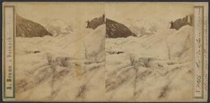 Gletscher mit Bergsteiger