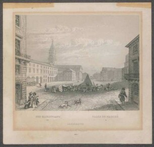 Der Marktplatz in Carlsruhe