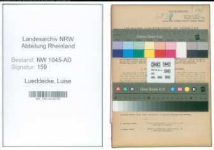 Entnazifizierung Luise Lueddecke , geb. 17.09.1892 (Angestellte)