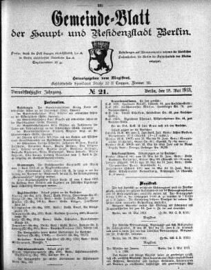 1913,21: No. 21, 25. Mai 1913