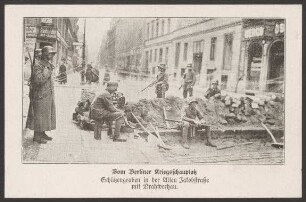 Ansichtskarte "Vom Berliner Kriegsschauplatz", Alte Jakobstraße