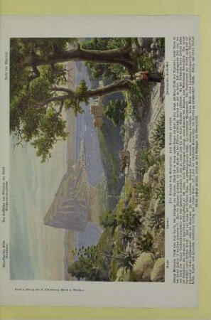 Die Straße von Gibraltar, von Norden gesehen