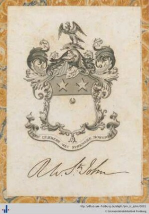 [Provenienz]: St. John <Adelsgeschlecht>