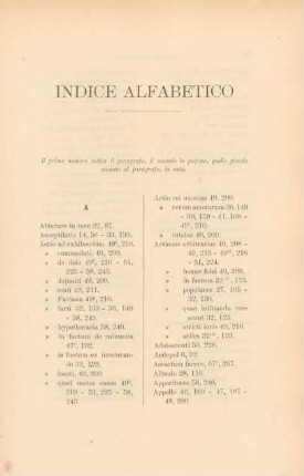 Indice Alfabetico