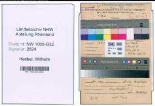Entnazifizierung Wilhelm Henkel , geb. 09.10.1919 ()