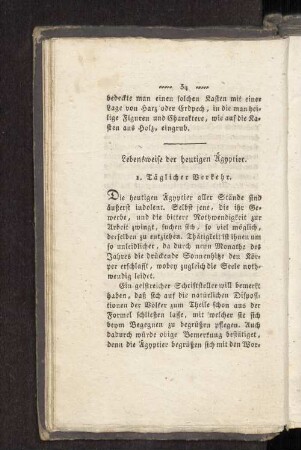 Lebensweise der heutigen Ägyptier.