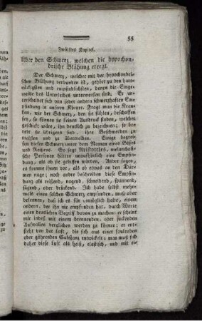 Zwölftes Kapitel. Über den Schmerz, welchen die hypochondrische Blähung erregt.