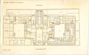 Fischer, Theodor; München - Westend, Bergmannstr.; Ledigenheim - Grundriss EG