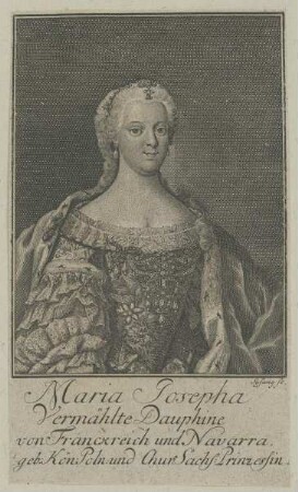 Bildnis der Maria Josepha von Frankreich