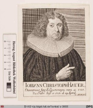 Bildnis Johann Christoph Hauer